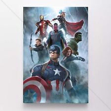 Avengers Poster Canvas Movie Superhero Marvel Art Print #5119