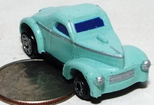 Small Micro Machine Plastic 1941 Willys Coupe Hot Rod in Light Blue # 1 - Picture 1 of 3