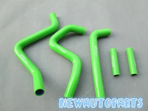 GREEN Silicone Radiator Hose For Kawasaki KX250 KX 250 1995-1998 1996 1997 1998  - Picture 1 of 6