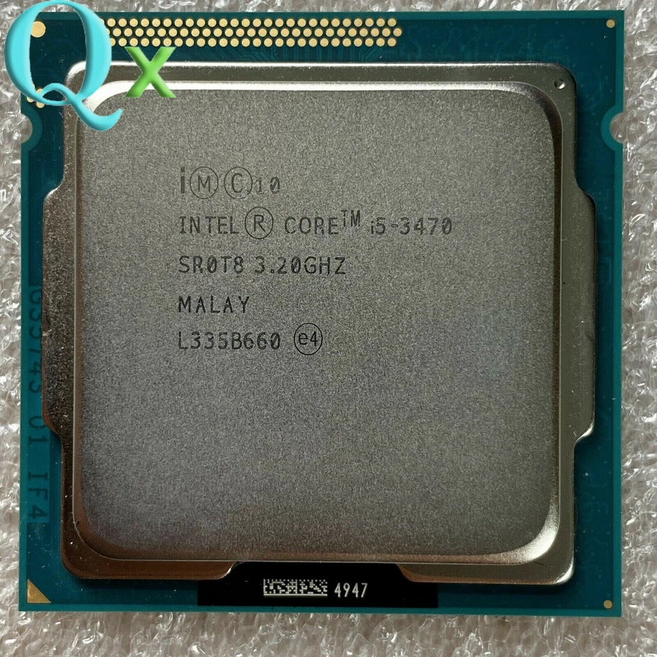 3rd Gen Intel Core i5-3470 LGA1155 3.20GHZ Quad-Core SR0T8 4C 4T CPU Processor - Image 1 of 1