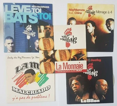 NEG' MARRONS ■ LOT 5 x CD RAP ■ LA MONNAIE, BEN-J & JACKY, LE BILAN, REMIX, ETC. - Photo 1/4