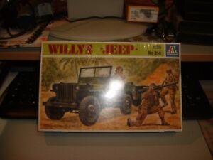Willys Jeep - Italeri No.314 - Escala 1 :3 5 Mint Caja