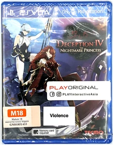 Deception IV Nightmare Princess 4 PS Vita BRAND NEW SEALED FREE SHIPPING - Picture 1 of 2