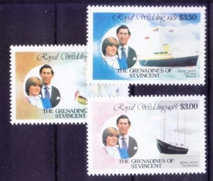 Gr. of St. Vincent 1981 MNH 3v, Diana, Charles, Royal Family   - Picture 1 of 1