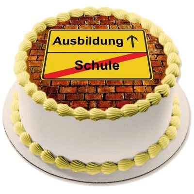 Ausbildung Schulabschluss Tortenaufleger essbar Muffin Party Deko Geschenk Abi - Bild 1 von 4
