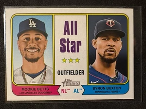 2023 Topps Heritage - All Stars Mookie Betts, Byron Buxton #338 - Picture 1 of 2