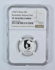 2020-S Washington Quarter ATB Silver Rockefeller PF70 UCAM NGC *1026 - Picture 1 of 5