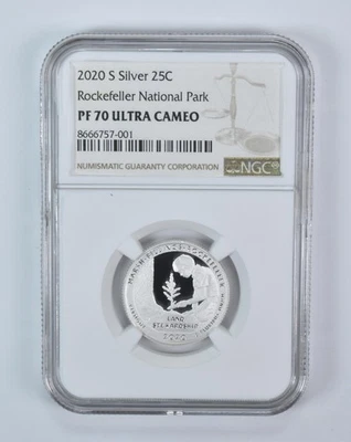 2020-S Washington Quarter ATB Silver Rockefeller PF70 UCAM NGC *1026 - Image 1 of 4