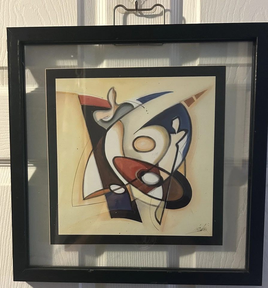 Impresión artística abstracta de ALFRED ALEXANDER GOCKEL JAM SESSION doble cara Vidrio 15x15 Foto 1 de 4