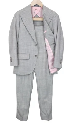 SUITSUPPLY La Spalla Men's Suit UK34R Grey Slim Pure Wool Melange S120s 2Piece - Image 1 of 4