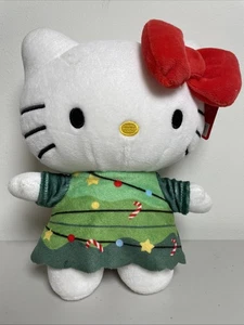 HELLO KITTY HOLIDAY CHRISTMAS TREE OUTFIT 9” Soft Plush Stuffed Toy - NWT 2023 - Picture 1 of 8