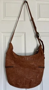 Frye And Company Jolie Washed Leather Hobo Shoulder Bag Handtasche Boho Retro - Bild 1 von 6