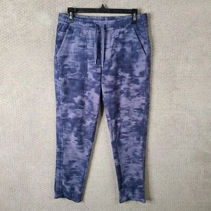 Athleta Pants Womens 6 Purple Tie Dye Farallon Printed Jogger Cotton Stretch - Picture 1 of 11