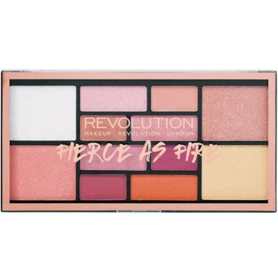 NEW MAKEUP REVOLUTION Fierce As Fire Highlight & Eyeshadow Palette SEALED. - Imagem 1 de 4