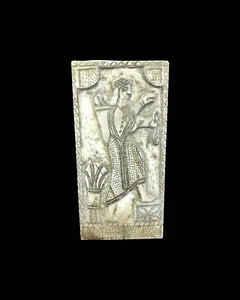 Seltenes antikes baktrisches weißes Marmorstein Intaglio graviertes geschnitztes Fliesenfragment - Bild 1 von 8