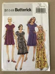 Patrón de ropa de vestido Butterick 5348 talla 8-10-12-14 - Imagen 1 de 2