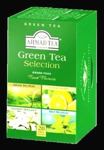 Ahmad Green Tea Selections 4 Flav. Foiled Tea Bags 20 ct 1 case (6x20=120 ct NEW - Picture 1 of 1
