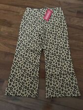 New Gymboree Girls Kitty Glamour Brown Knit Cheetah Print Pants Size 4 4T