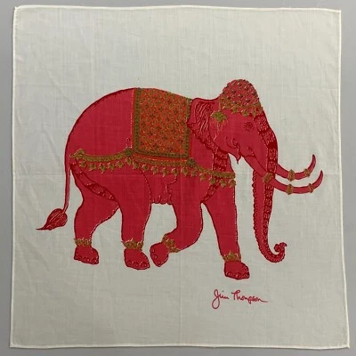 Pañuelo Jim Thompson vintage años 90 pañuelo pañuelo cuadrado de bolsillo envolvente Foto 1 de 2