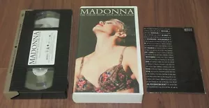 Japan OFFICIAL VHS video tape MADONNA The Girlie Show LIVE others listed NTSC - Picture 1 of 2