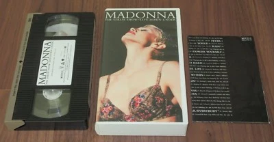 $0 SHIP! Japan OFFICIAL VHS video tape MADONNA The Girlie Show MORE listed NTSC - Image 1 of 3