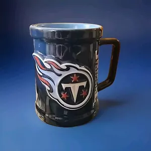 Tennessee Titans Large 3D Blue Mug Flame Excellent Condition 5 1/4" Tall - Picture 1 of 8