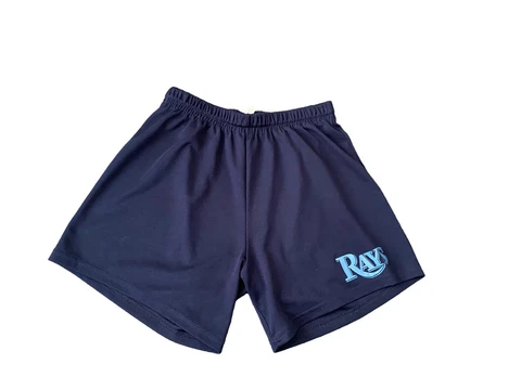 Tampa Bay Rays Baseball Women’s Short Shorts Navy Blue Logo Athletic Casual Cover