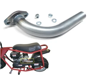 COLEMAN CT100U CT100 MINIBIKE CUSTOM HEADER EXHAUST STRAIGHT PIPE MADE IN USA - Picture 1 of 6
