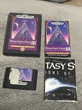 Phantasy Star III 3: Generations of Doom (Sega Genesis) W/ POSTER - TESTED! Read