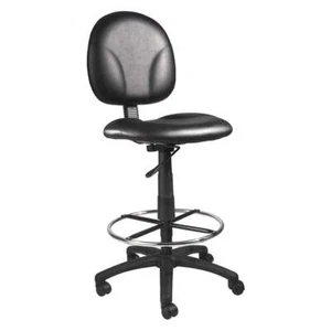BOSS B1690-CS Drafting Chair,49.5 in H,Black 423M04 - Picture 1 of 2