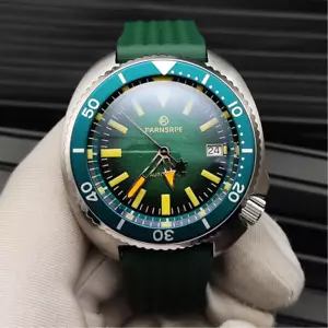 PARNSRPE Diver's Luxury Men's Watch Automatic Stainless Steel Sapphire Watch Men - Picture 1 of 8