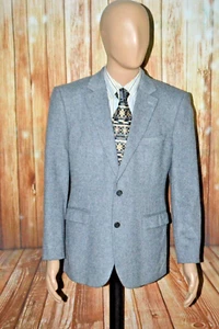 Abrigo deportivo Stafford Signature para hombre calce clásico gris pelo de camello 2 botones talla 40R - Imagen 1 de 13