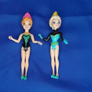 Figurines Disney Frozen Polly Pocket ELSA et ANNA 2013 - Photo 1/7