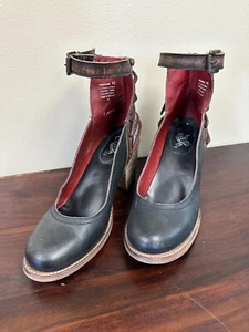 Freebird by Steven Raeanne Mary Jane Heel boot US 11 Blue Ankle strap - Picture 1 of 4