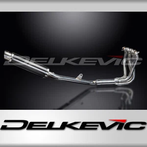 Honda CBR1100XX Blackbird 96-09 Complete Exhaust 4-1 14" Round Carbon Muffler - Bild 1 von 5