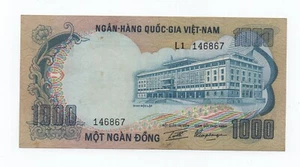 VIETNAM SOUTH 1000 DONG 1972 PICK 34 LOOK SCANS - Picture 1 of 2