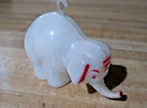 VINTAGE ROSBRO GLOW IN THE DARK ELEPHANT CHRISTMAS TREE ORNAMENT - Picture 1 of 6