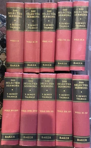 500 ausgewählte Predigten in 20 Bänden - KOMPLETTER Satz - T. de Witt Talmage - 1956-7 - gut+ - Bild 1 von 4
