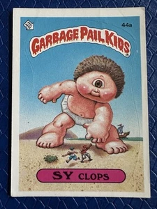 1985 Topps Garbage Pail Kids 2nd Series 2 Glossy Sy Clops 44a Live Mike DAMAGED - Bild 1 von 5