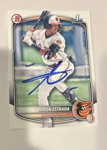 Aron Estrada Orioles Baseball Autographed Signed 2025 1st Bowman Card - Picture 1 of 1