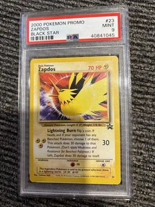 2000 Pokemon Promo #23 Zapdos Black Star Promo Mint PSA 9 - Picture 1 of 2