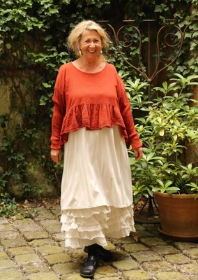 Privatsachen - Lagenlook TUNIKA BAUCHLOS Gr. 42 bis 54 - rost - Bild 1 von 4