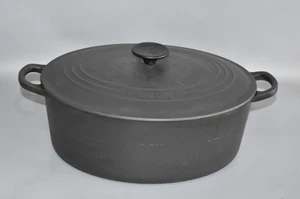 Le Creuset Antica Casseruola per Arrosti d'Oca France Ghisa Vintage 31cm Scomparto H2H - Foto 1 di 16