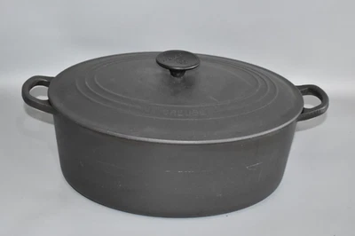 Le Creuset Antica Casseruola per Arrosti d'Oca France Ghisa Vintage 31cm Scomparto H2H - Immagine 1 di 4