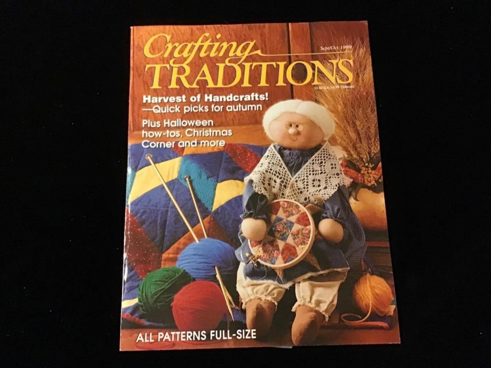 Crafting Traditions Magazine Sept/Oct 1999 Harvest of Handcrafts - Image 1 of 1