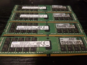 Samsung 16GB 2Rx4 PC4-2400T-RA1-11-DC0 ECC M393A2G40EB1-CRC0Q ( 64GB total ) - Picture 1 of 1