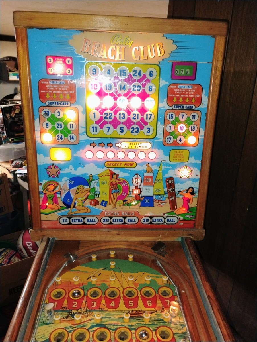 Bally BONANZA ピンボールマシン ビンゴマシン アメリカンアンティーク