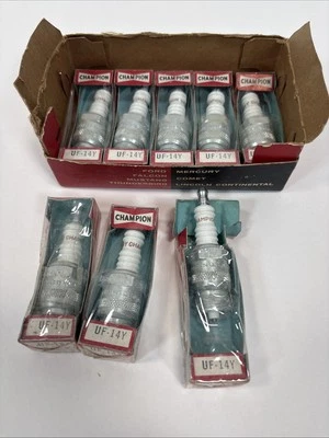 NOS Mopar Dodge Chrysler Plymouth Spark Plugs 2875251 UF-14Y F-14Y Champion 8X - Image 1 of 4