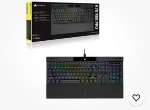 Interruptor lineal de velocidad CORSAIR - K70 RGB PRO tamaño completo con cable mecánico Cherry MX... - Imagen 1 de 11