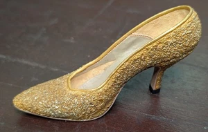 1999 Just The Right Shoe by Raine #25045 “Golden Stiletto”, Used Condition - Picture 1 of 5